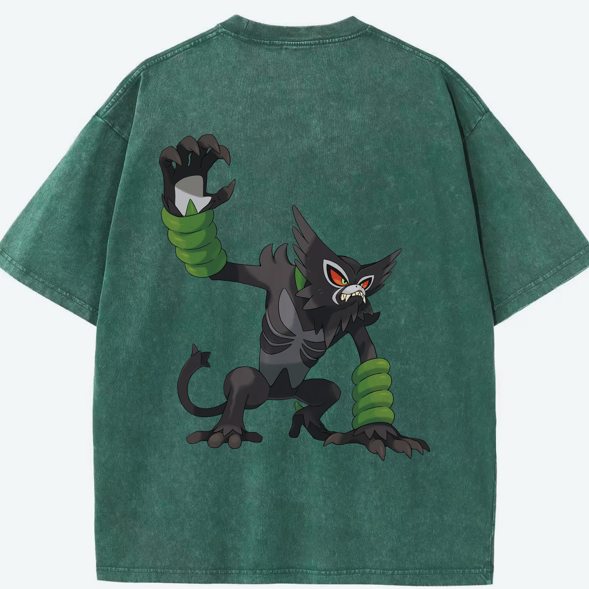 （画像用） ポケットモンスター Pokémon 綿100% ヴィンテージ風 半袖Tシャツ（背面プリント）